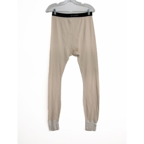Hanes Thermal Long Underwear Pants Beige Size M Cotton Blend - Picture 5 of 8